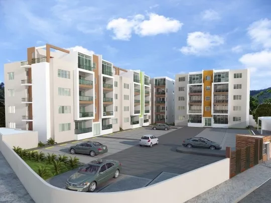 Apartamentos Construidos en Blocks en Mirador del Este